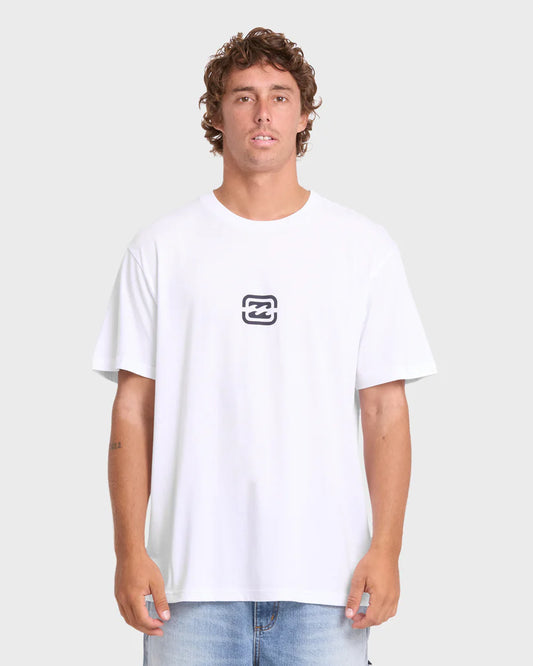 Billabong Men's Mainstay Premium Short Sleeve Cotton Tee White