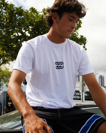Billabong Men's Mainstay Premium Short Sleeve Cotton Tee White