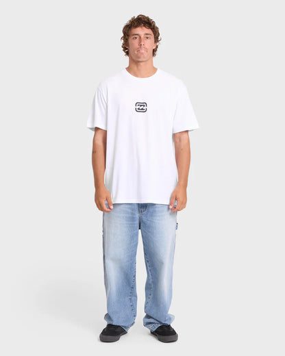 Billabong Men's Mainstay Premium Short Sleeve Cotton Tee White