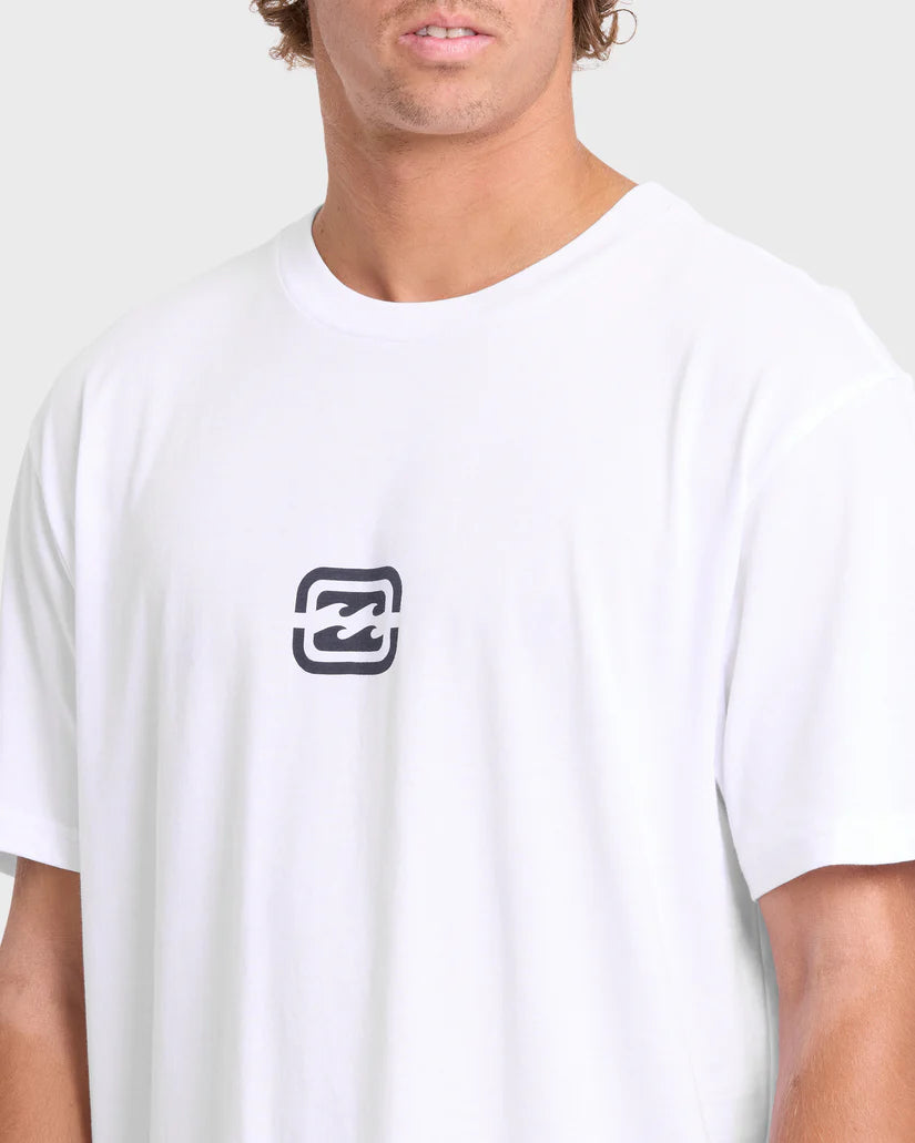 Billabong Men's Mainstay Premium Short Sleeve Cotton Tee White