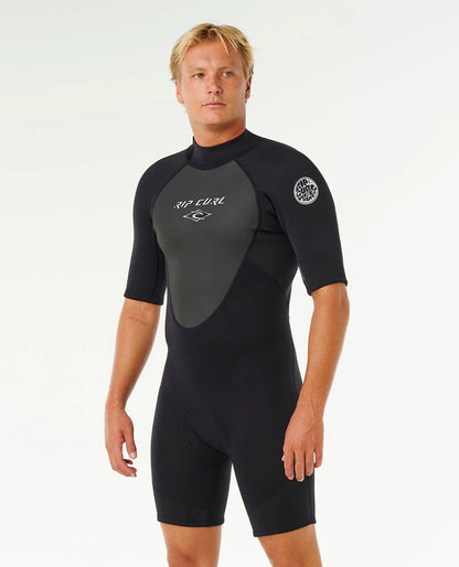 Ripcurl Men's 2/2 Omega Back Zip Springsuit Black