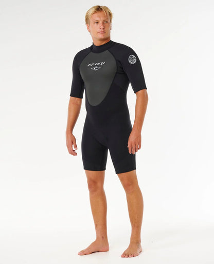 Ripcurl Men's 2/2 Omega Back Zip Springsuit Black