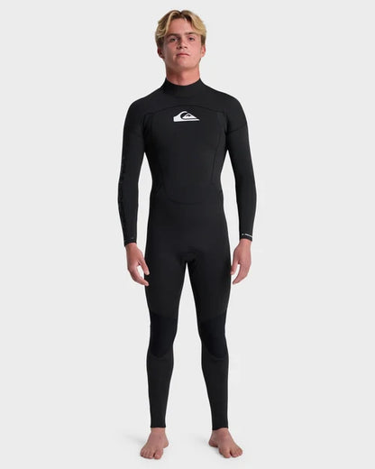 Quiksilver Prologue 3/2mm Back Zip Wetsuit Black – Front View