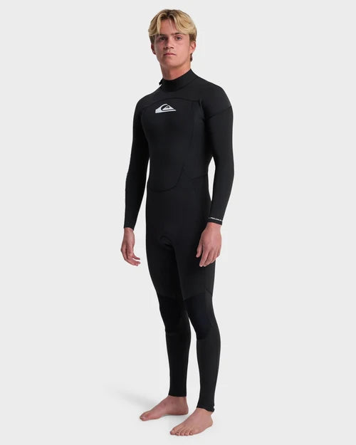 Quiksilver Prologue 3/2mm Back Zip Wetsuit Black – Three Quarter View