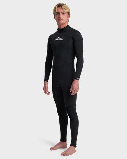 Quiksilver Prologue 3/2mm Back Zip Wetsuit Black – Three Quarter View