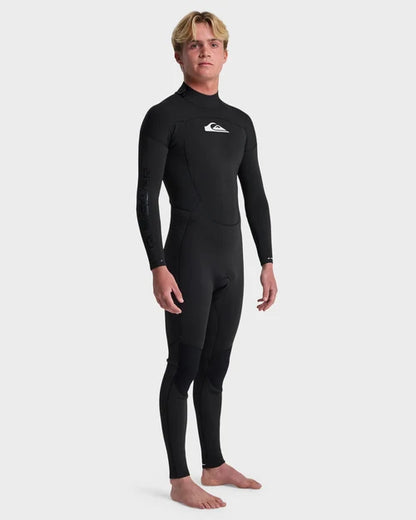 Quiksilver Prologue 3/2mm Back Zip Wetsuit Black – Alternate Three Quarter View