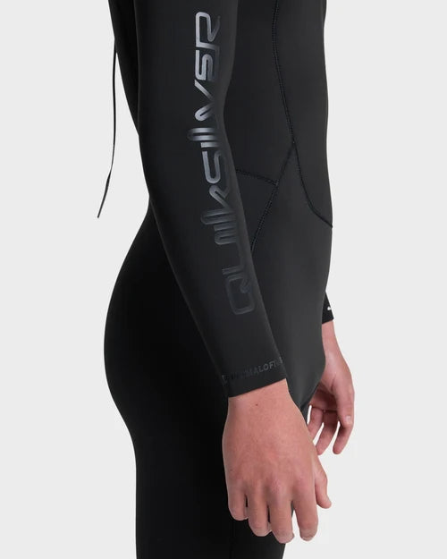 Quiksilver Prologue 3/2mm Back Zip Wetsuit Black – Sleeve Logo Detail