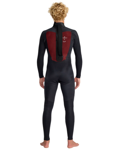 Quiksilver Prologue 3/2mm Back Zip Wetsuit Blue Black – Interior Thermal Lining Back View