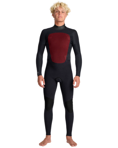 Quiksilver Prologue 3/2mm Back Zip Wetsuit Blue Black – Interior Thermal Lining Front View