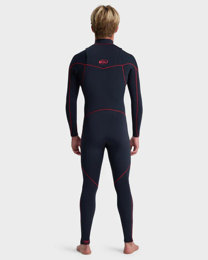 Men's Quiksilver Mercury 3/2MM Chest Zip Wetsuit Salsa