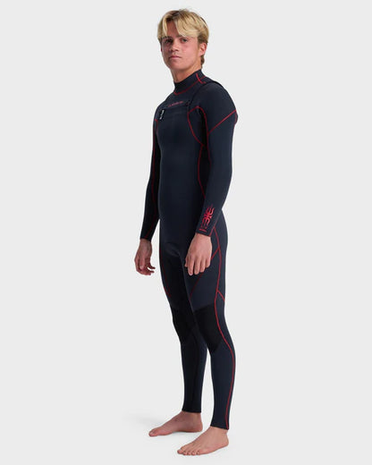Men's Quiksilver Mercury 3/2MM Chest Zip Wetsuit Salsa