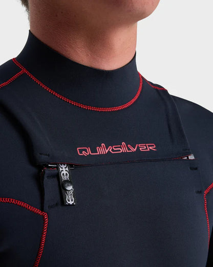 Men's Quiksilver Mercury 3/2MM Chest Zip Wetsuit Salsa