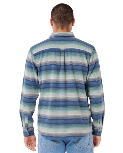 Rip Curl Men's Mod Cali Flannel Shirt Light Navy