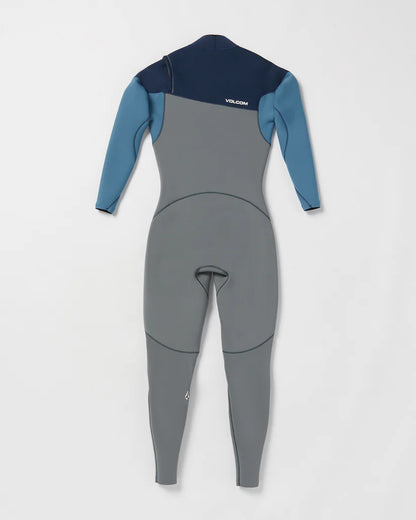 Volcom Men's Modulator 3/2mm Chest Zip Full Wetsuit Cruzer Blue