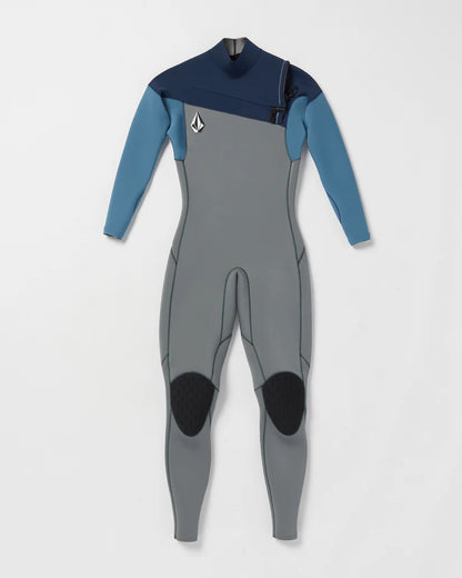 Volcom Men's Modulator 3/2mm Chest Zip Full Wetsuit Cruzer Blue