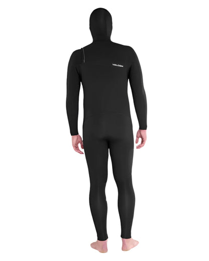 Men's Volcom Modulator 4/3MM Hooded Chest Zip Fullsuit Black