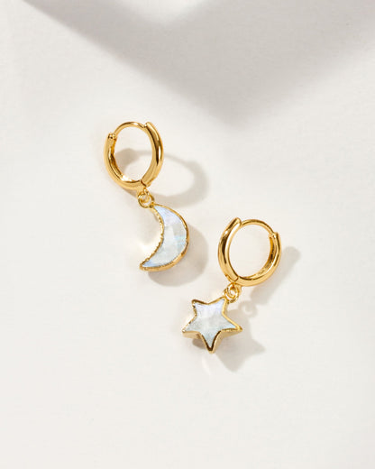 Sky Gazing Mismatched Hoop Earrings