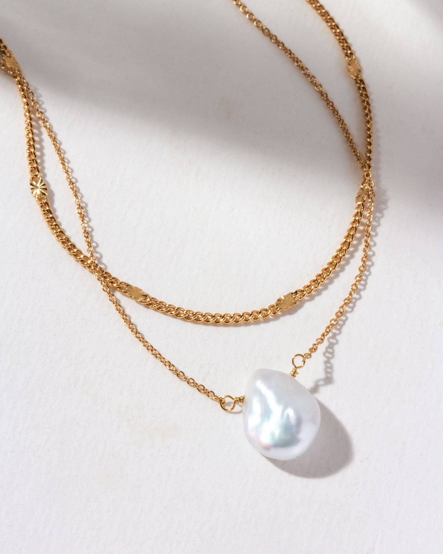 Pearl Tide Layered Necklace