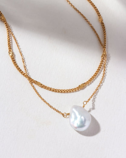 Pearl Tide Layered Necklace