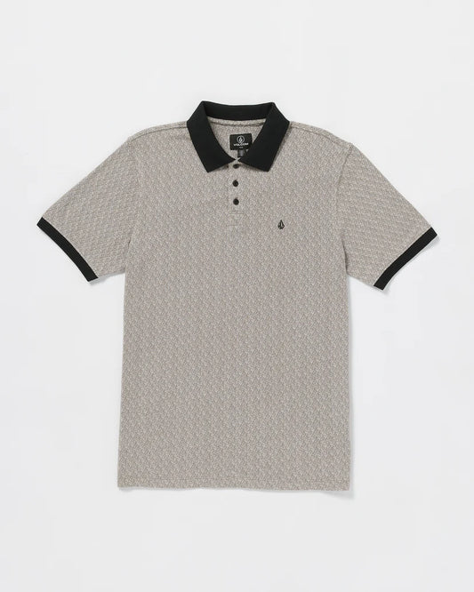 Volcom Men's Natural Stone Polo Short Sleeve Shirt Teak