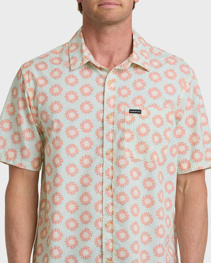 Quiksilver Ocean Mayhem Classic Short Sleeve Shirt Bone White