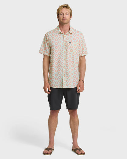 Quiksilver Ocean Mayhem Classic Short Sleeve Shirt Bone White