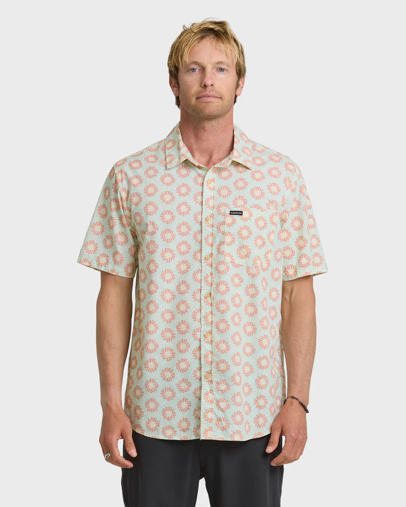 Quiksilver Ocean Mayhem Classic Short Sleeve Shirt Bone White