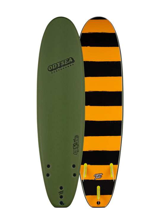 Catch Surf Odysea Log 7'0" Surfboard Military Green / Stripes