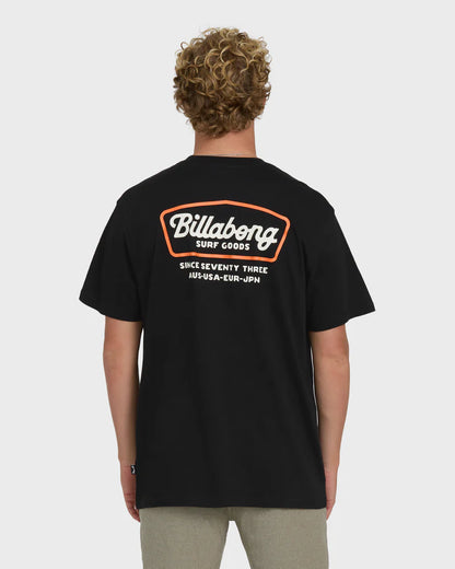 Billabong Men's Off Duty Premium Short Sleeve Knit Tee Black