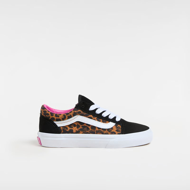 Vans Kid's Old Skool Shoe Leopard Black