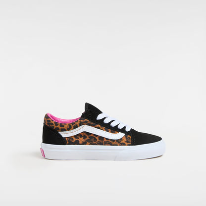 Vans Kid's Old Skool Shoe Leopard Black
