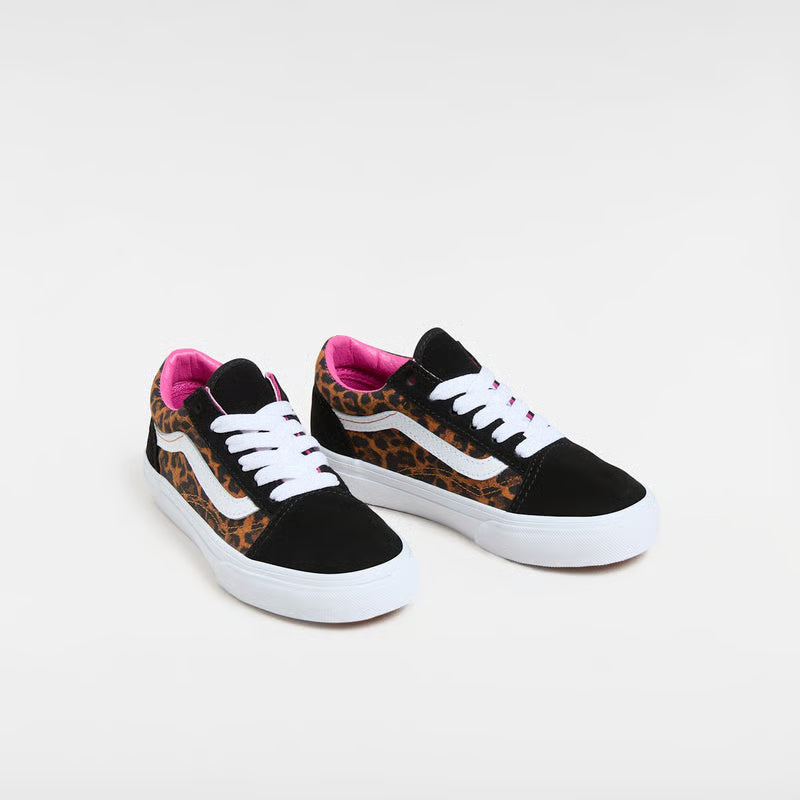 Vans Kid's Old Skool Shoe Leopard Black