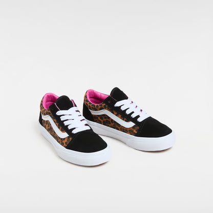 Vans Kid's Old Skool Shoe Leopard Black