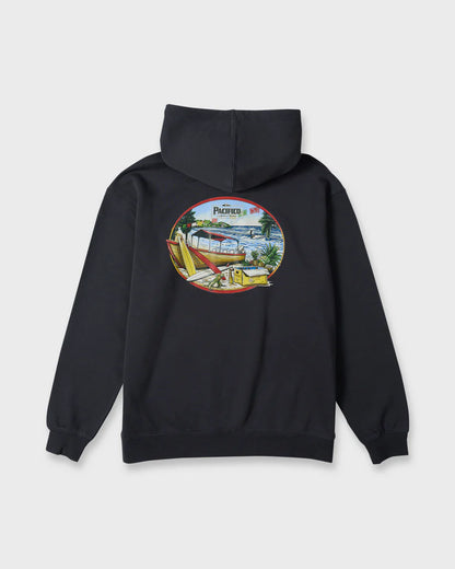 Quiksilver Pacifico Sayulita Cruising Pullover Hoodie Phantom Black