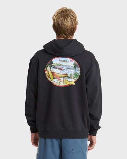 Quiksilver Pacifico Sayulita Cruising Pullover Hoodie Phantom Black
