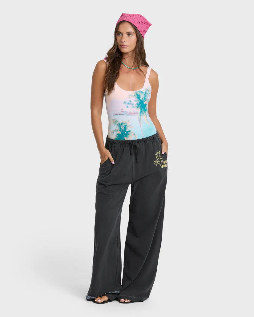 Billabong Women's Paradise 73 Knit Pants Black Sands