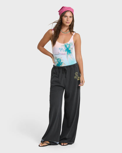 Billabong Women's Paradise 73 Knit Pants Black Sands