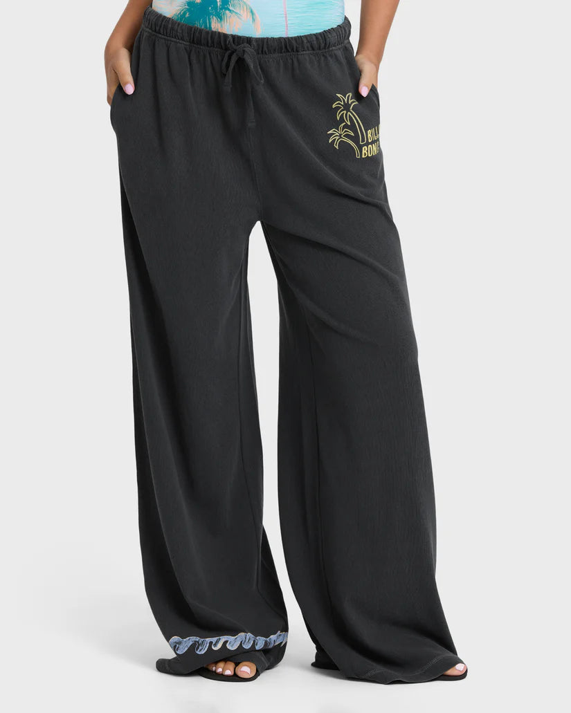 Billabong Women's Paradise 73 Knit Pants Black Sands