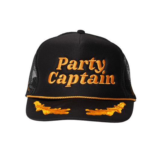 Local Beach Party Captain Hat Black