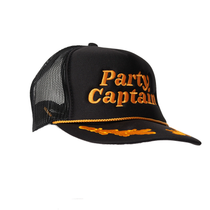 Local Beach Party Captain Hat Black