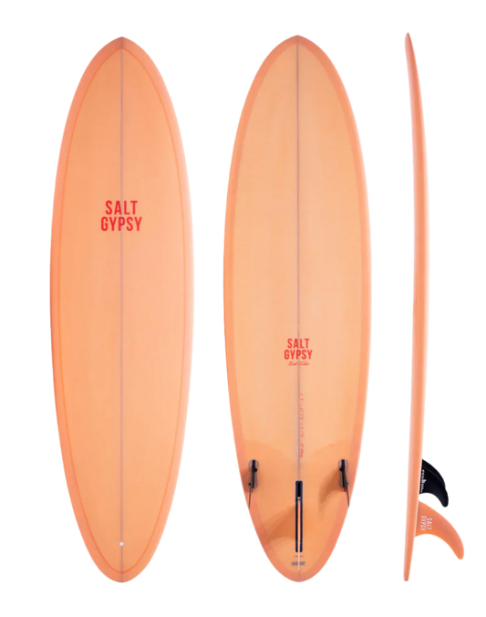 Salt Gypsy Mid Tide Surfboard 7'0" Peach Fuzz
