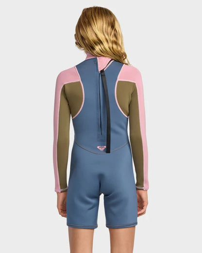 Roxy Women's 2/2mm Longsleeve Prologue+ Back Zip Springsuit Ash