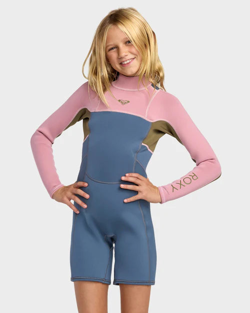 Roxy Women's 2/2mm Longsleeve Prologue+ Back Zip Springsuit Ash