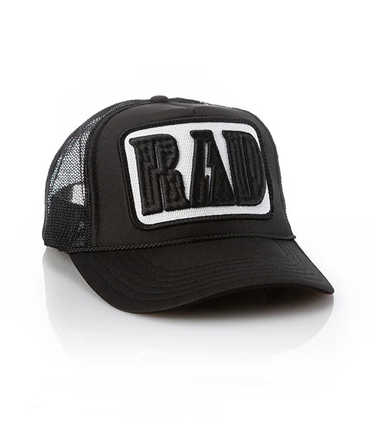 Local Beach Rad Patch Trucker Hat Black