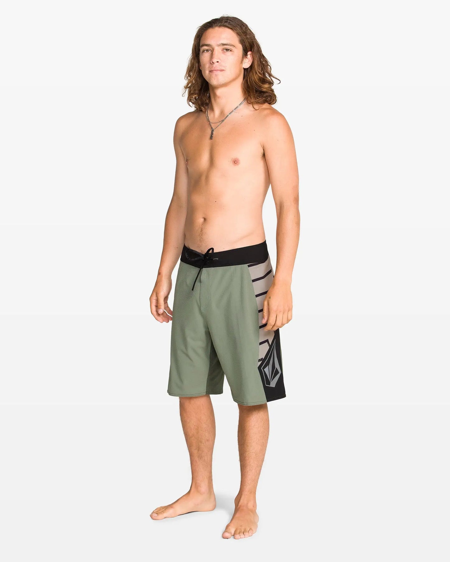 Volcom Men's Ripper Mod 21" Boardshorts Brown Olive