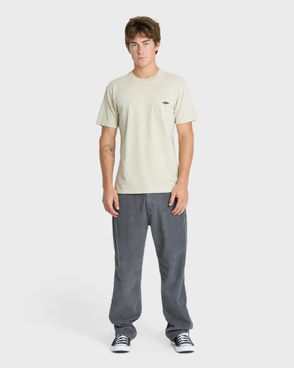 Quiksilver Saltwater Pigment-Dyed Short Sleeve Pocket Tee Moonstruck