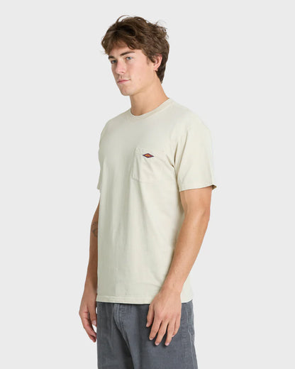 Quiksilver Saltwater Pigment-Dyed Short Sleeve Pocket Tee Moonstruck