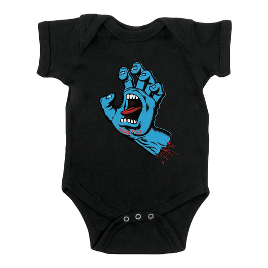 Santa Cruz Screaming Hand Baby One Piece Black