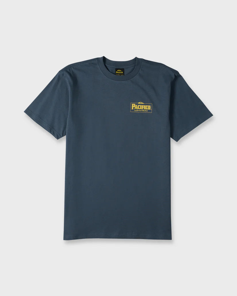 Quiksilver Pacifico Sayulita Cruising Short Sleeve Knit Tee Navy