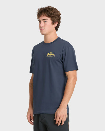 Quiksilver Pacifico Sayulita Cruising Short Sleeve Knit Tee Navy